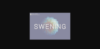 Swening Font Poster 1