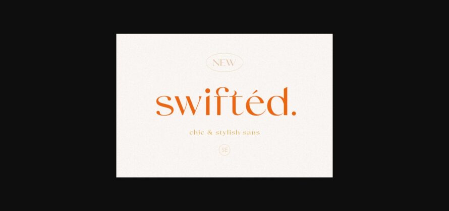 Swifted Font Poster 3