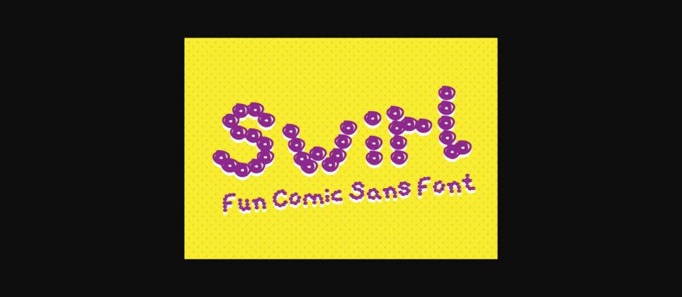 Swirl Font Poster 3