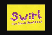 Swirl Font Poster 1