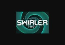 Swirler Font Poster 1