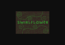 Swirlflower Font Poster 1