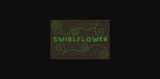 Swirlflower Font Poster 1