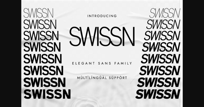 Swissn Font Poster 3