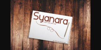 Syanara Font Poster 1