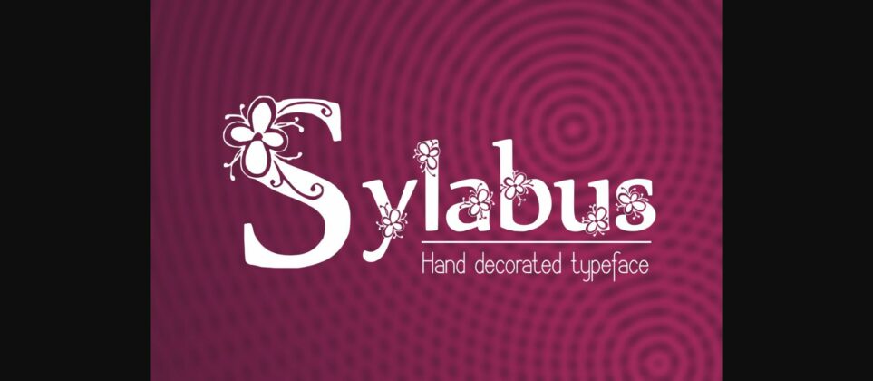 Sylabus Font Poster 3