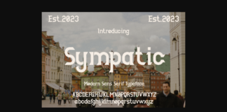 Sympatic Font Poster 1