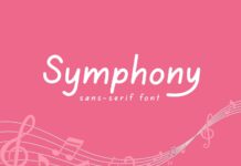 Symphony Font Poster 1