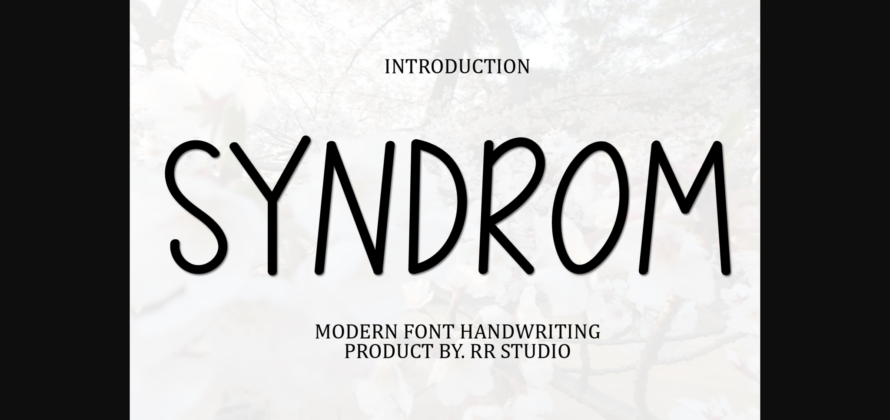 Syndrom Font Poster 3