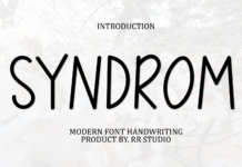 Syndrom Font Poster 1