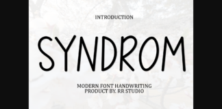 Syndrom Font Poster 1