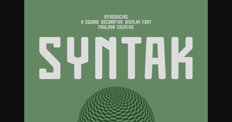 Syntak Font Poster 3