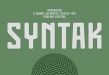 Syntak Font Poster 1
