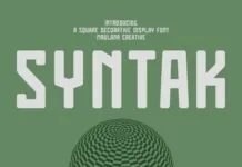 Syntak Font Syntak Font Poster 1