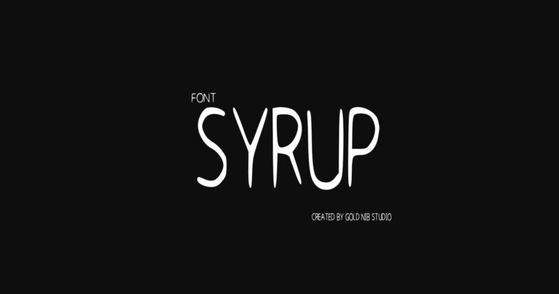 Syrup Font Poster 4