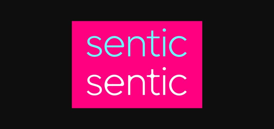 Sentic Font Poster 3