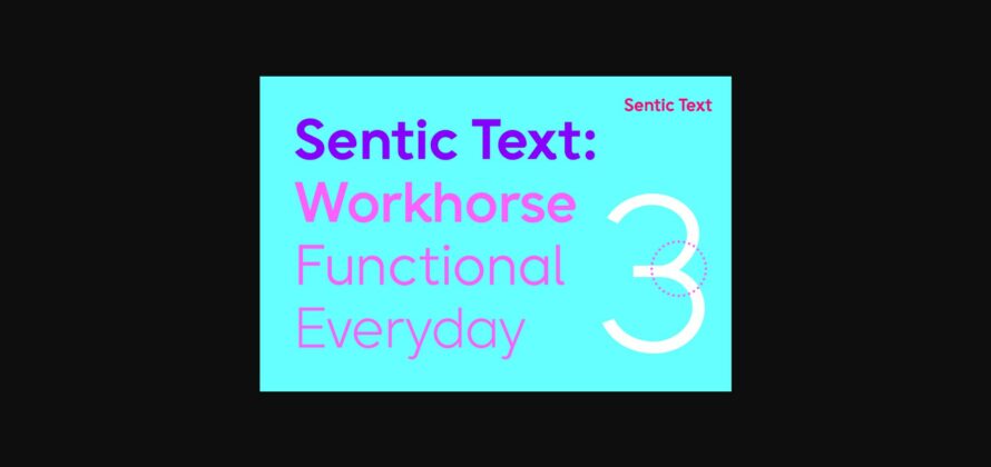 Sentic Font Poster 5