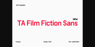 Ta Film Fiction Sans Font Poster 1