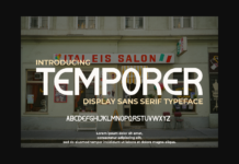 Temporer Font Poster 1