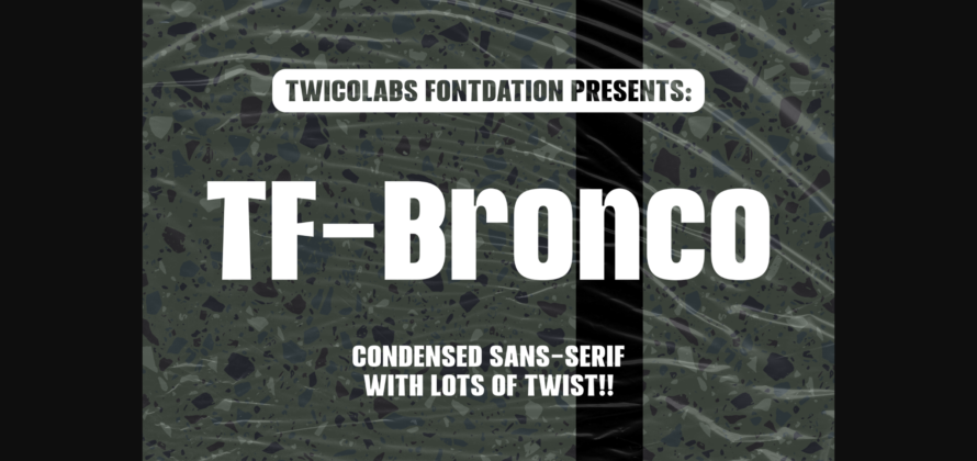 TF-Bronco  Font Poster 3