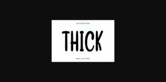 Thick Font Poster 1