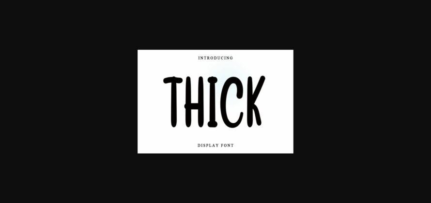 Thick Font Poster 1