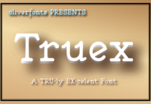 Truex Font Poster 1