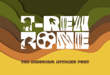 T-Rex Zone Font Poster 1