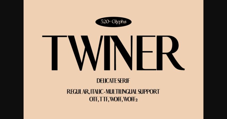 Twiner Font Poster 3