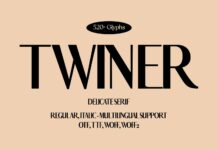 Twiner Font Poster 1