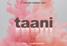 Taani Font Poster 1