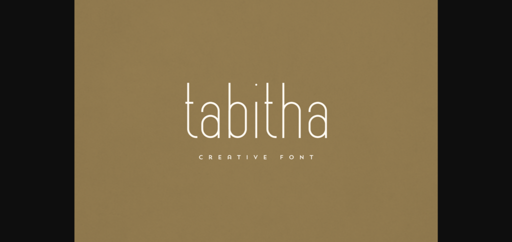 Tabitha Font Poster 3
