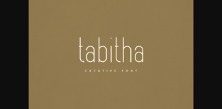 Tabitha Font Poster 1