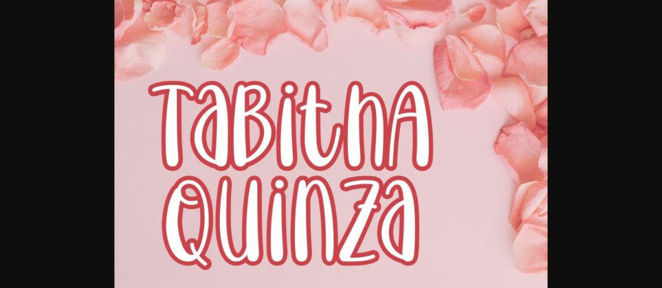 Tabitha Quinza Font Poster 3