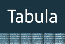 Tabula Font Poster 1