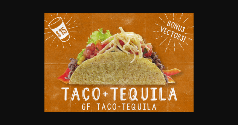 Taco and Tequila Font Poster 3