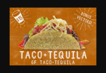 Taco and Tequila Font Poster 1