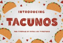 Tacunos Font Poster 1