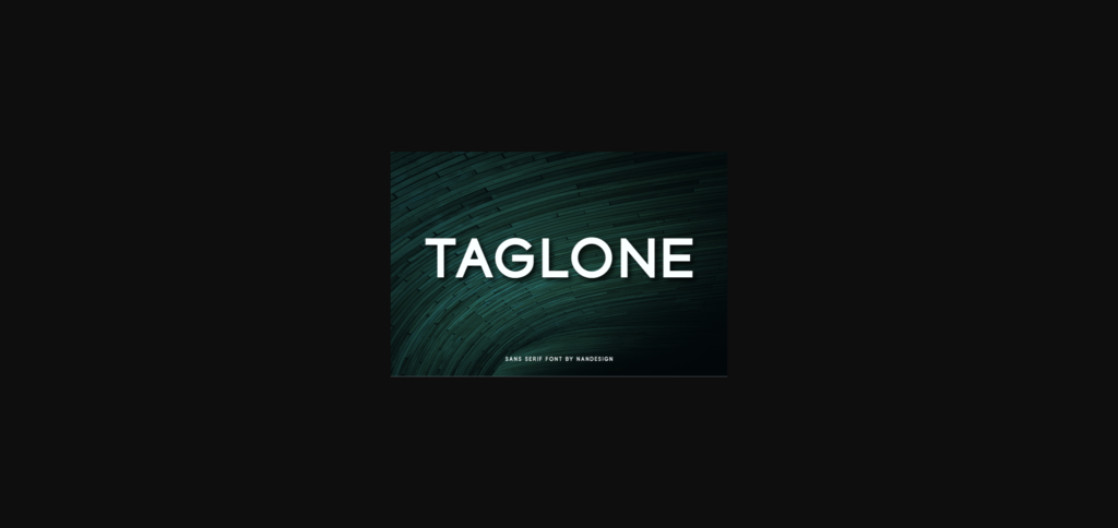 Taglone Font Poster 3