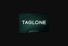 Taglone Font Poster 1