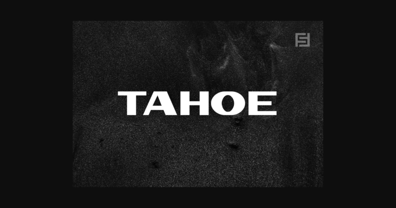 Tahoe Font Poster 3