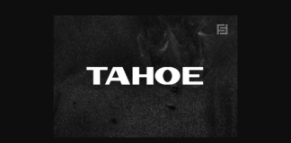 Tahoe Font Poster 1