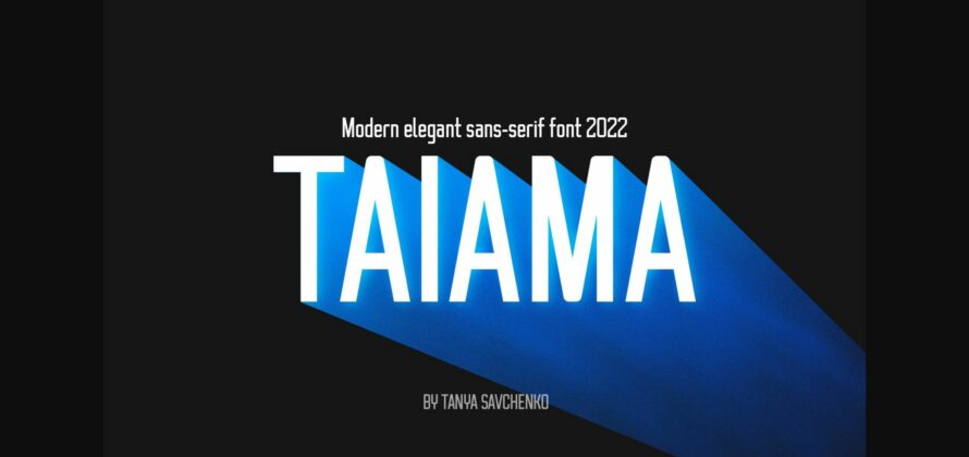 Taiama Font Poster 3