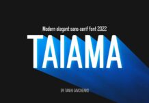 Taiama Font Poster 1