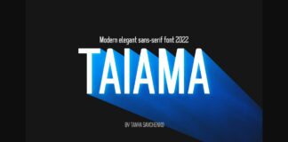 Taiama Font Poster 1