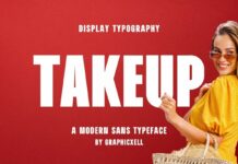 Takeup Font Poster 1