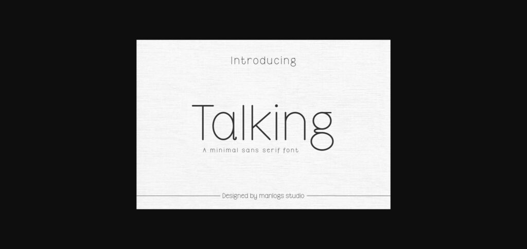 Talking Font Poster 3