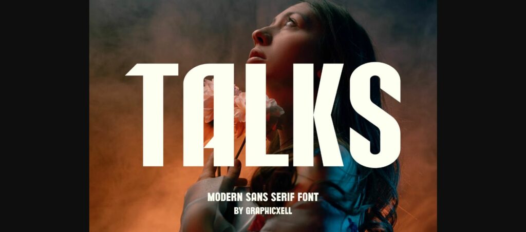 Talks Font Poster 3