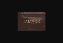 Tamano Font Poster 1