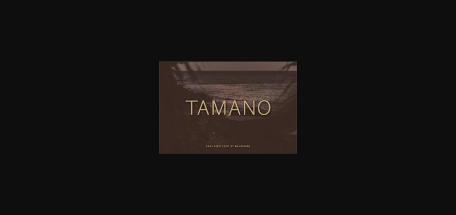 Tamano Font Poster 1